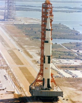 Apollo 10 Saturn V Rocket On Crawler Transporter - 8x10 Nasa Photo (zz - 541)