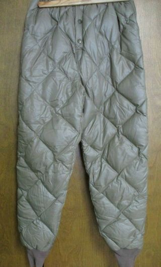 Vintage Eddie Bauer Down Insulation Quilted Puffer Snow Pants,  S
