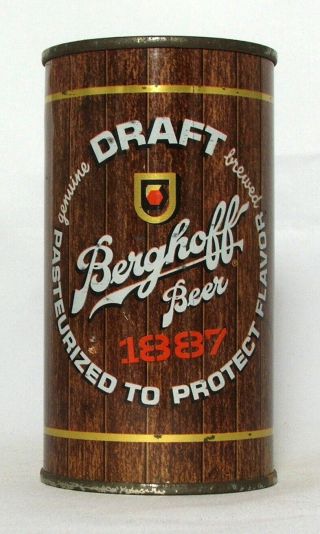 Berghoff Draft Beer 12 Oz.  Flat Top Beer Can - Walter Brewing,  Pueblo,  Co.