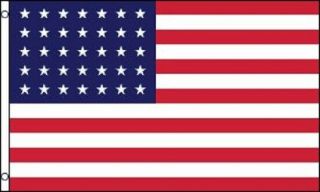 35 Stars American Flag Historical United States Banner Usa Pennant 3x5 Outdoor