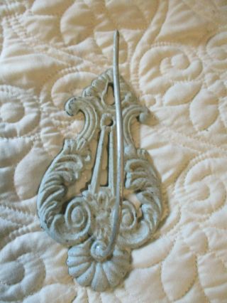 Victorian Jewelry Store Cast Iron Wall Hanging 6” Hook Receipt Holder.  Old Stock