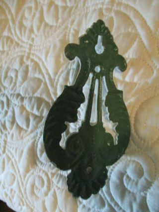 Victorian Jewelry Store Cast Iron Wall Hanging 6” Hook Receipt Holder.  Old Stock 2