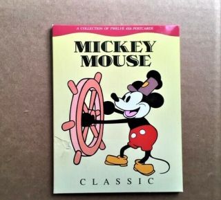 The Art Of Disney Mickey Mouse Classic Postcard Set 12 Cards 4x6