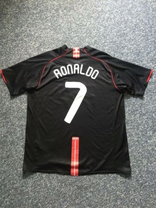 2008 Vintage Manchester United Away Football Shirt Xl Ronaldo 7 Cl