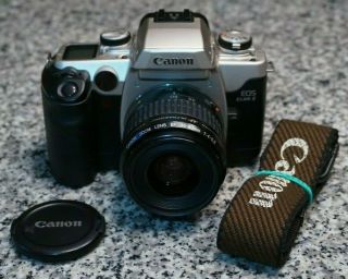 Vtg Canon Eos Elan Ii 35mm Film Slr Kit W/ 28 - 80mm,  Strap Film