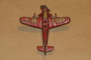 Vintage Hubley " Air Ford " Cast Iron Airplane