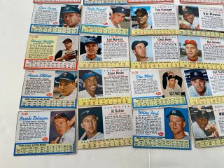 VINTAGE 1961 - ' 62 POST CEREAL BASEBALL CARDS MCCOVEY BANKS 87 CARDS 3