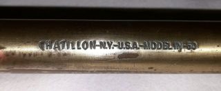 50lb 25kg Scale Chatillon Brass Hand Held Spring Scale Model In - 50 N.  Y.  - Usa
