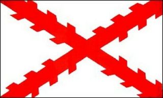 3x5 Cross Of Burgundy Flag Spanish Ensign Banner Spain Naval Pennant Outdoor