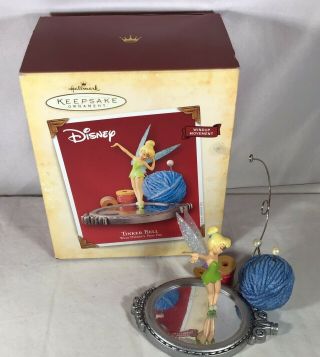 Hallmark Ornament Disney Tinker Bell Peter Pan Windup Movement 2004