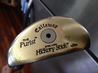 Vintage Callaway Steel Core Hickory Stick The Purist Putter 35.  5 Inches
