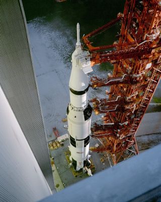 Apollo 12 Spacecraft Leaves Vehicle Assembly Building - 8x10 Nasa Photo (zz - 870)