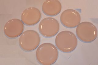 9 Vintage Russel Wright Iroquois Light Pink Dinner Plates 10 " Casual China Usa