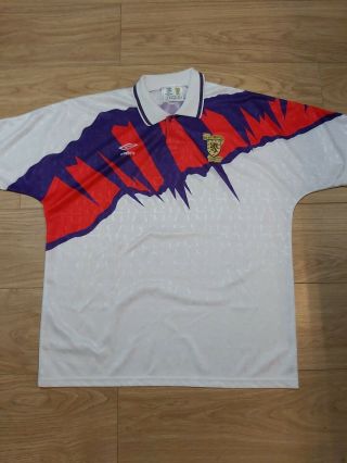 Vintage Scotland National Team 1991/1993 Away Football Shirt Jersey Maglia Umbro