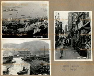 Old Hongkong Photos Street Scene Etc Hong Kong Vintage Album 1965