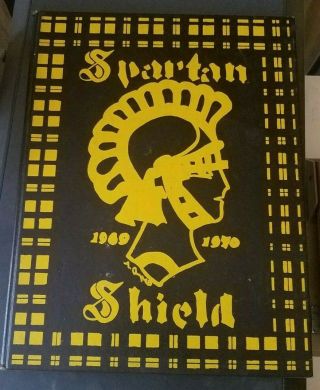 1969 - 1970 Carl Sanburg Junior High School Yearbook Glendora,  Ca Spartan Shield