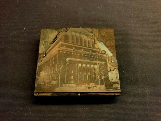 Antique Vintage Printers Block Stamp - Architecture Building 2