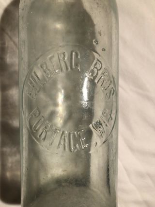 EULBERG Bros Portage Wis Vintage Old Beer Bottle Vintage Old Antique 2