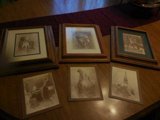 6 Vintage Sepia Prints Of Sexy Girls By Rolland Hendrickson 3 Framed