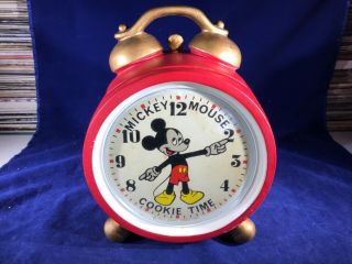H - 1 Vintage Cookie Jar - Walt Disney Mickey Mouse Cookie Time - Japan