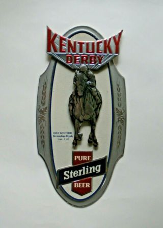 Sterling Beer Sign 1980 Kentucky Derby Winner Risk - Evansville,  Indiana