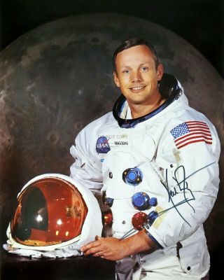 Neil Armstrong Apollo 11 Astronaut W/ Reprint Autograph 8x10 Nasa Photo (rp036)