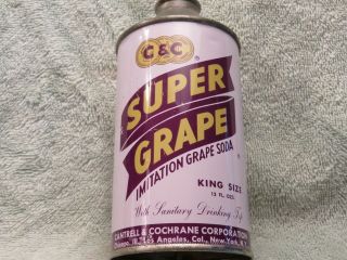 C&c Grape Imitation Grape Soda Cone Top