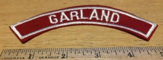 Vintage Garland Patch - Red And White Community Strip Rws Csp - Texas
