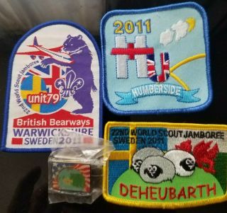 22nd World Jamboree Sweden 2011 Contingent Uk - Unit Badges
