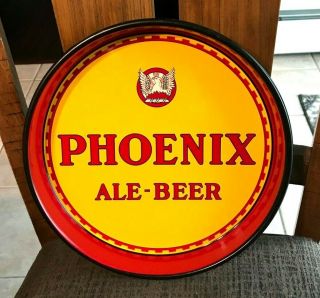 Vintage Near Phoenix Beer - Brewing Co 13 " Metal Tin Litho Tray Buffalo Ny