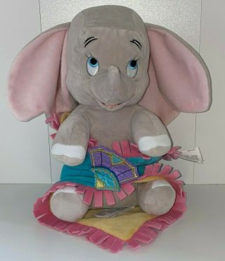 Disney Parks Disney Babies In Blankets Dumbo The Flying Elephant Plush Euc