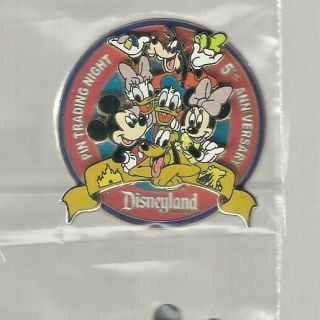Disney Pin Trading Nights - Dlr - 5th Anniversary Mickey Minnie Donald Daisy Goo