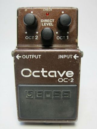 Vintage Boss Oc - 2 Octave Guitar Effect Pedal 80s