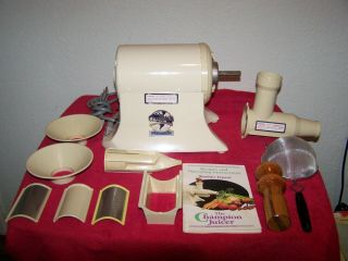 Vintage The Champion Juicer Heavy Duty Electric 1/3 Hp