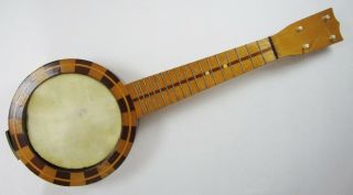 Vintage Banjo Ukulele Wood Rolando Banjolele Southern California Music Co 1920s