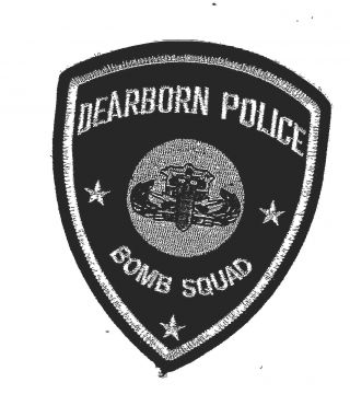 Police Patch City Of Dearborn Michigan Bomb Squad