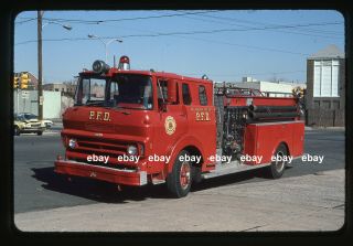 Philadelphia Pa 1970 Chevrolet Pierce Pumper Fire Apparatus Slide