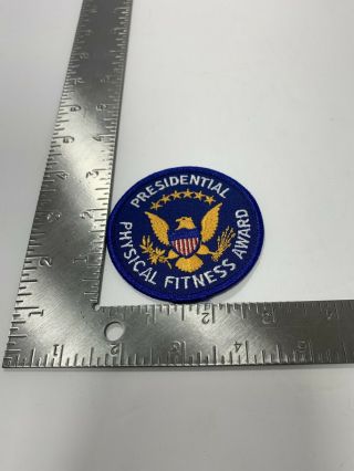 Vintage Presidential Physical Education Fitness Award 3 " Iron On Patch Pe