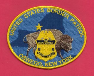C9 Gman Usb Oswego Ny Station Ice Enforcement Border Field Fed Police Patch