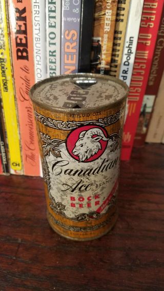 Canadian Ace Bock 12oz Flat Top Beer Can