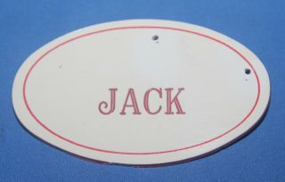 Disneyland Cast Member Name Badge " Jack "