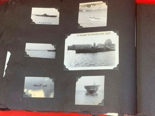 Vintage 1940s Wwii Us Navy Photo Album - Ships,  Etc,  Post - War