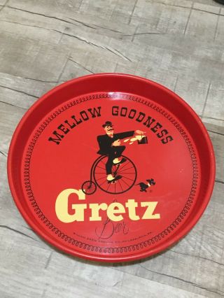 Vintage Gretz Beer Tray Advertising Philadelphia Pa