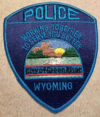 Wy City Of Green River Wyoming Police Patch