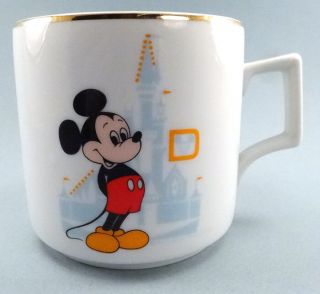 Vintage Walt Disney World Coffee Mug Mickey Mouse Made In Japan Ceramic 1970s