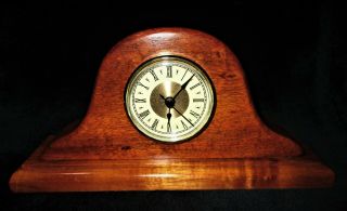 Hawaii Vintage Koa Wood Mantle Clock 10 1/2 " L X 5 1/4 " H X 2 3/4 " D