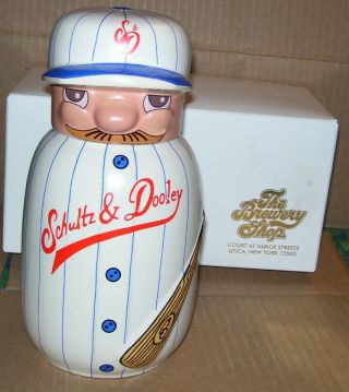 Utica Club Schultz & Dooley Baseball Made In Germany Beer Stein W /original Box