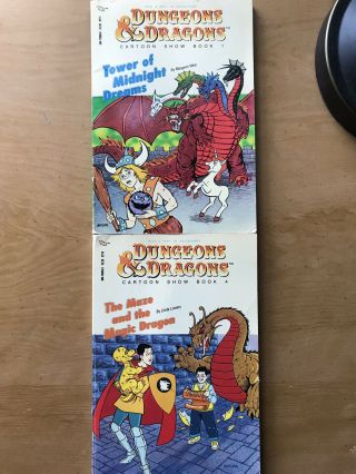 Dungeons & Dragons Cartoon Show Book 1 & 4 (first Printing) Vintage Pick A Path