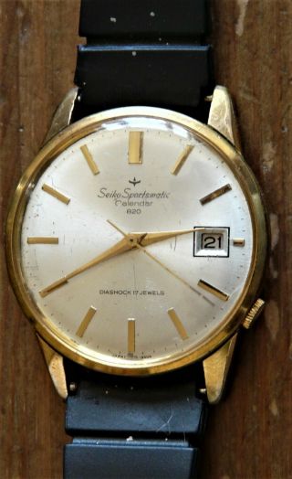 Vintage Seiko Sportsmatic Calendar 820 Diashock - 17 Jewels - Wristwatch