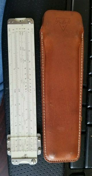 Vintage Pocket Slide Rules With Leather Case And Decibel Slide Rule From Cummins